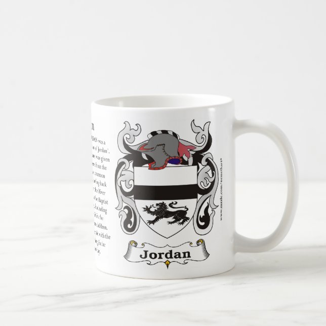 Taza del escudo de armas de la familia de Jordania (Derecha)