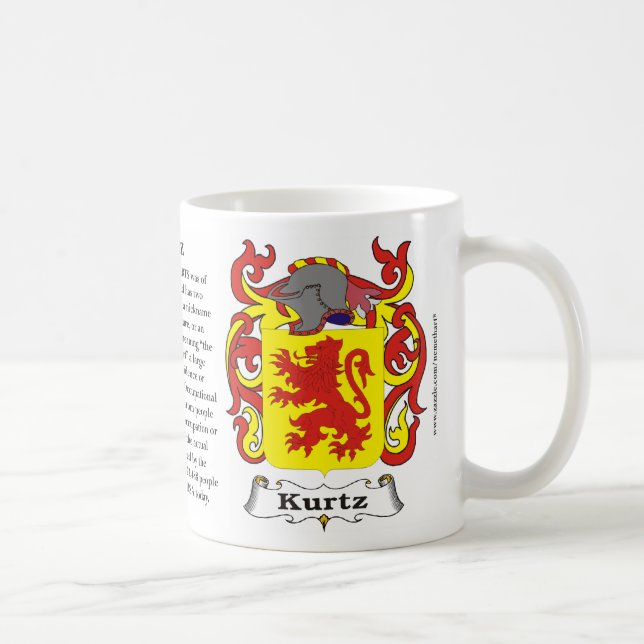 Taza del escudo de armas de la familia de Kurtz (Derecha)