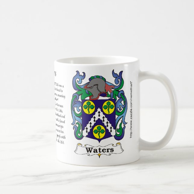 Taza del escudo de armas de la familia de las (Derecha)