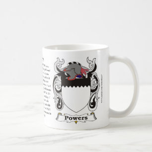 Taza del escudo de armas de la familia de los