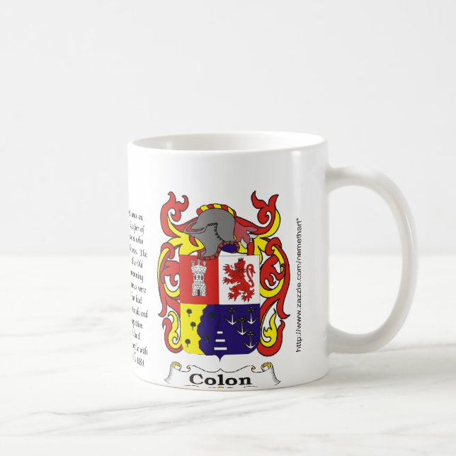 Taza del escudo de armas de la familia de los dos (Derecha)