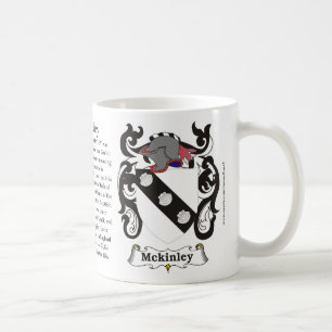 Taza del escudo de armas de la familia de McKinley