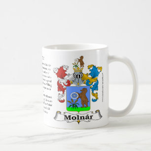 Taza del escudo de armas de la familia de Molnar