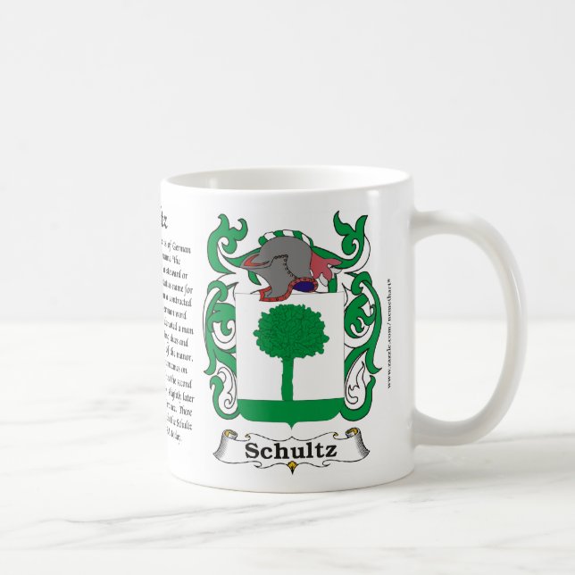 Taza del escudo de armas de la familia de Schultz (Derecha)