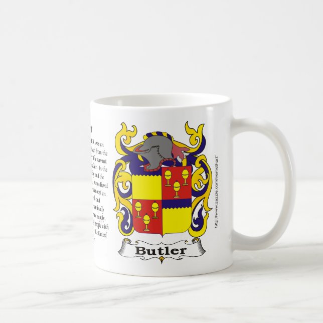 Taza del escudo de armas de la familia del (Derecha)