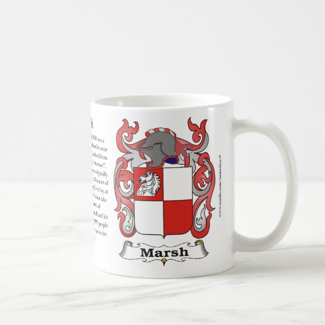 Taza del escudo de armas de la familia del pantano (Derecha)