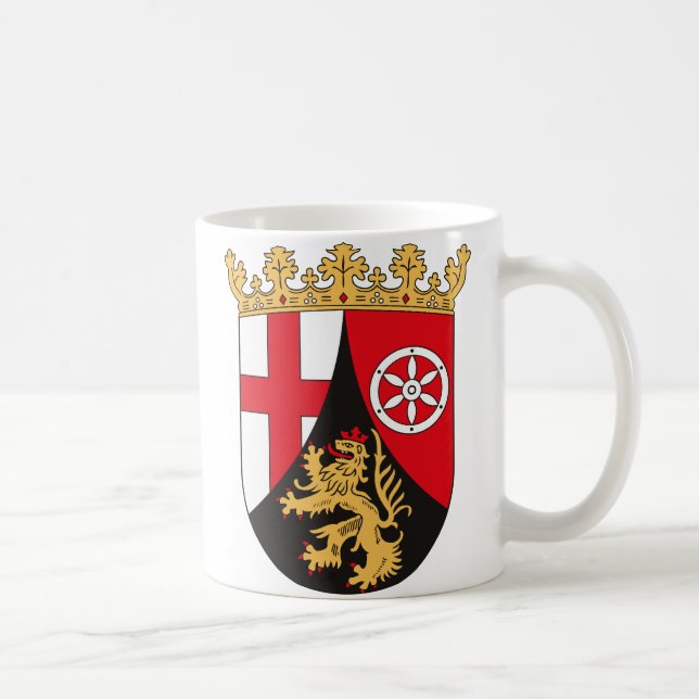 Taza del escudo de armas de Renania-Palatinado (Derecha)