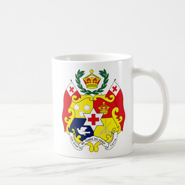 Taza del escudo de armas de Tonga (Derecha)