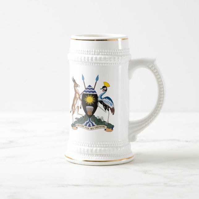 Taza del escudo de armas de Uganda (Derecha)