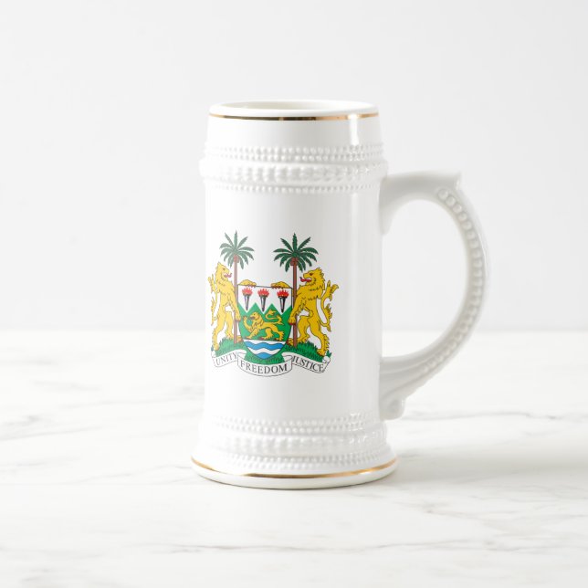 Taza del escudo de armas del Sierra Leone (Derecha)