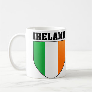 Taza del escudo de Irlanda