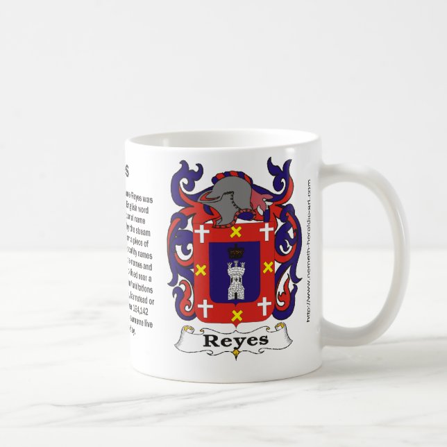 Taza del escudo de la familia de Reyes (Derecha)
