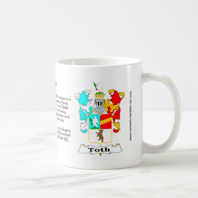 Taza del escudo de la familia de Toth (Derecha)