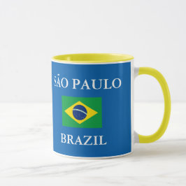 Taza del escudo de Sao Paulo el Brasil