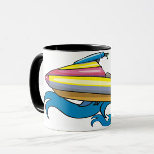 Taza del esquí del jet