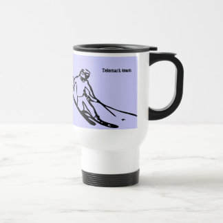 Taza del esquiador de Telemark