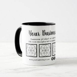 Taza del estilo de la tarjeta de visita con 4
