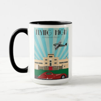 Taza del estilo del art déco que ofrece el