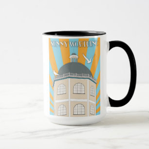 Taza del estilo del art déco que ofrece la bóved