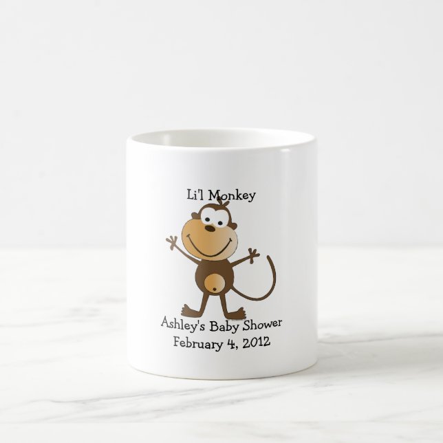 Taza del favor de Baby Shower del mono de Li'l (Centro)