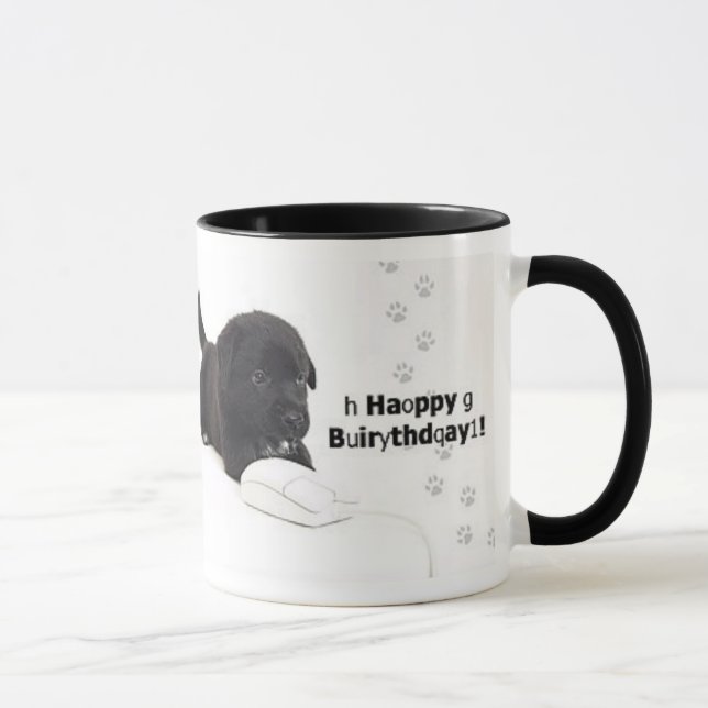 Taza del feliz cumpleaños (Derecha)
