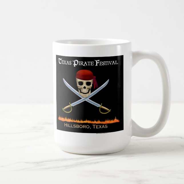 Taza del festival del pirata de Tejas (Derecha)