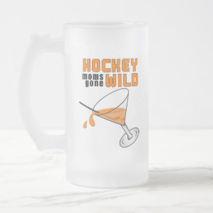 Taza del fiesta de la mamá del hockey