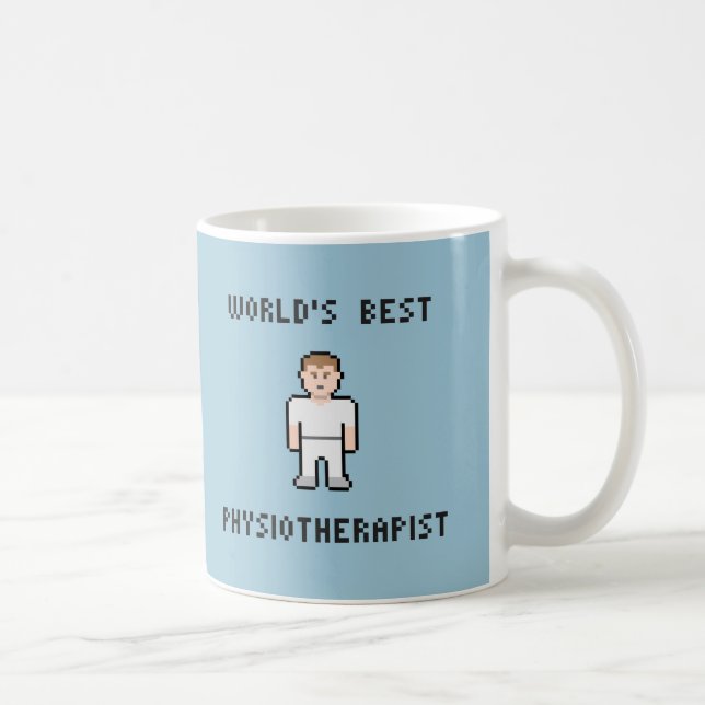 Taza del fisioterapeuta del mundo del pixel la (Derecha)