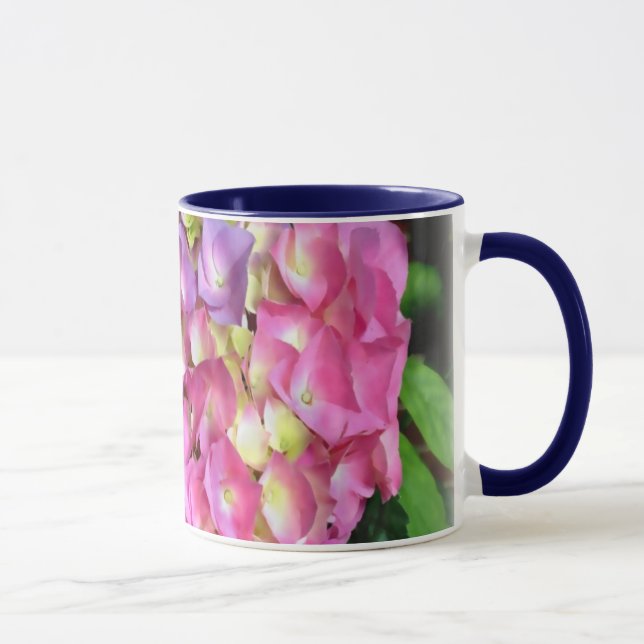 Taza del flor de la flor del Hydrangea (Derecha)