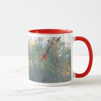 Taza del Flycatcher bermellón