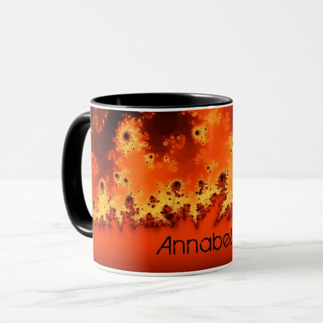 Taza del fractal de la llamarada solar (Anverso izquierdo)