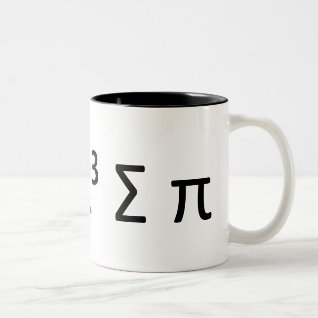 Taza del friki de la matemáticas: i 8 sumas pi (Derecha)