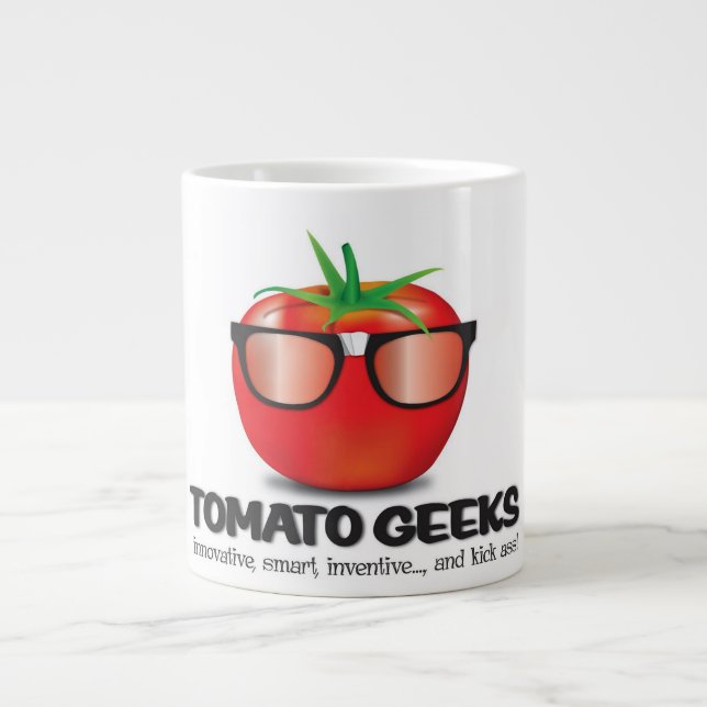 Taza del friki del tomate (Frente)
