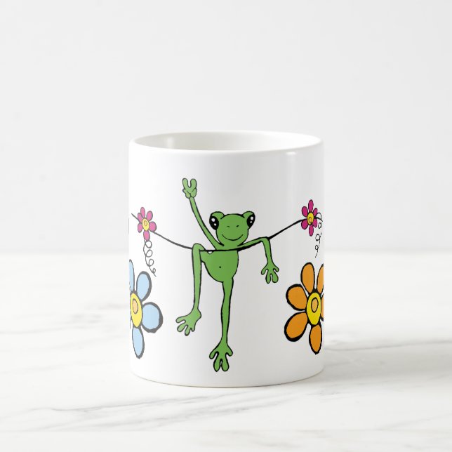 Taza del Froggy de la paz (Centro)