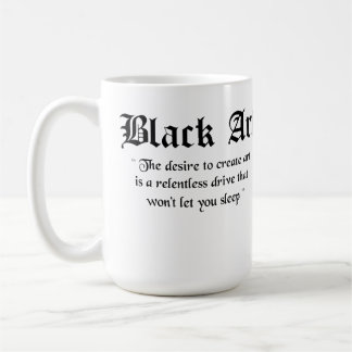 Taza del funcionario del arte negro
