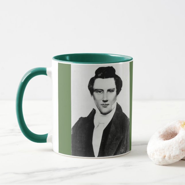 Taza del fundador de Joseph Smith LDS (Con donut)