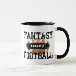 Taza del fútbol de la fantasía