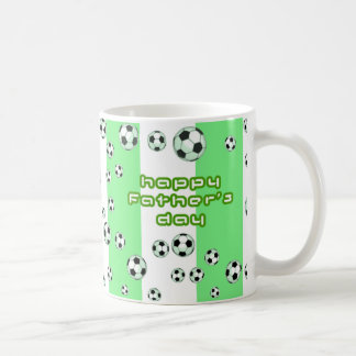 Taza del fútbol del día de padre