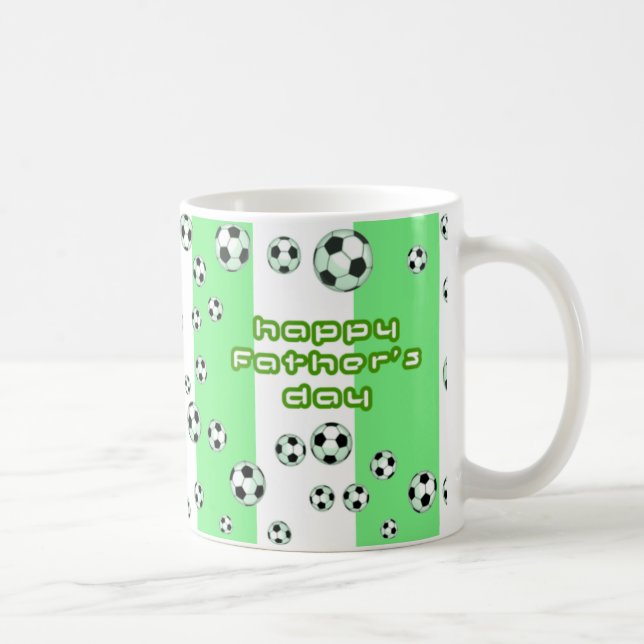 Taza del fútbol del día de padre (Derecha)