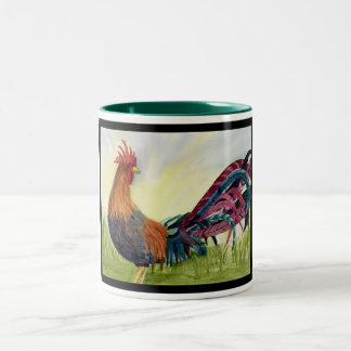 Taza del gallo del cuento de la fantasía