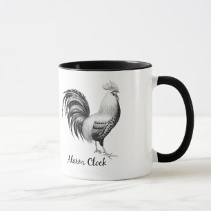 Taza del gallo del estilo de la granja