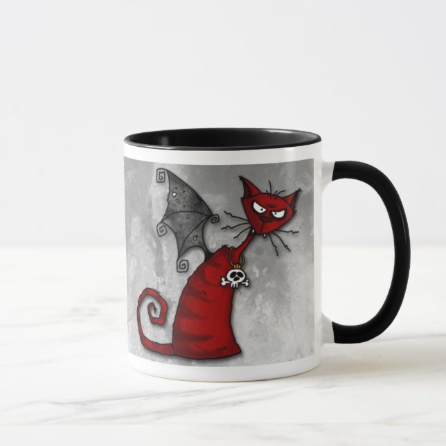 taza del gatito de la condenación (Derecha)