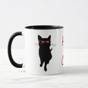 Taza del gato de la cadera