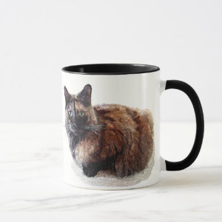 Taza del gato de la concha
