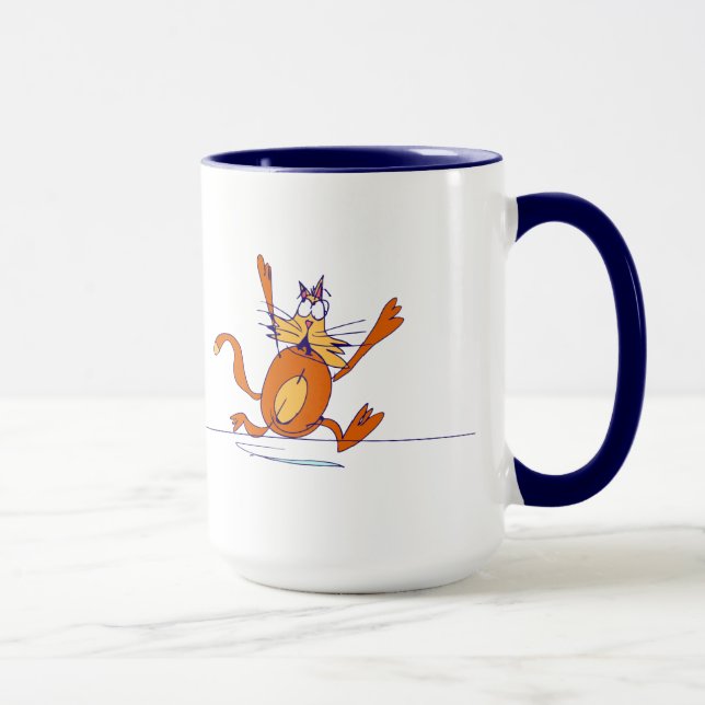 Taza del gato de Scaredy (Derecha)