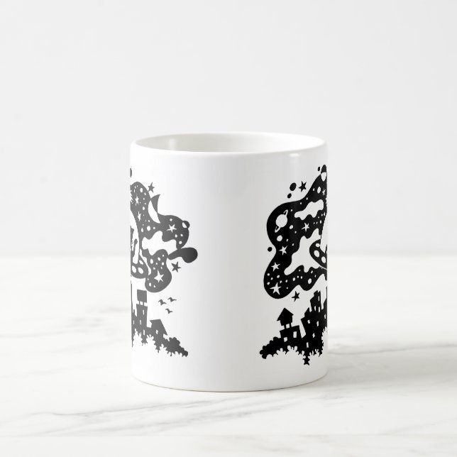 Taza del gato del espacio (Centro)