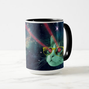 Taza del gato del espacio