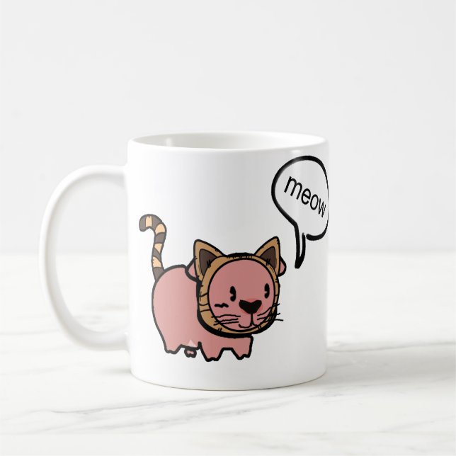Taza del gato del maullido (Izquierda)