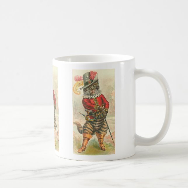 Taza del gato del mosquetero (Derecha)