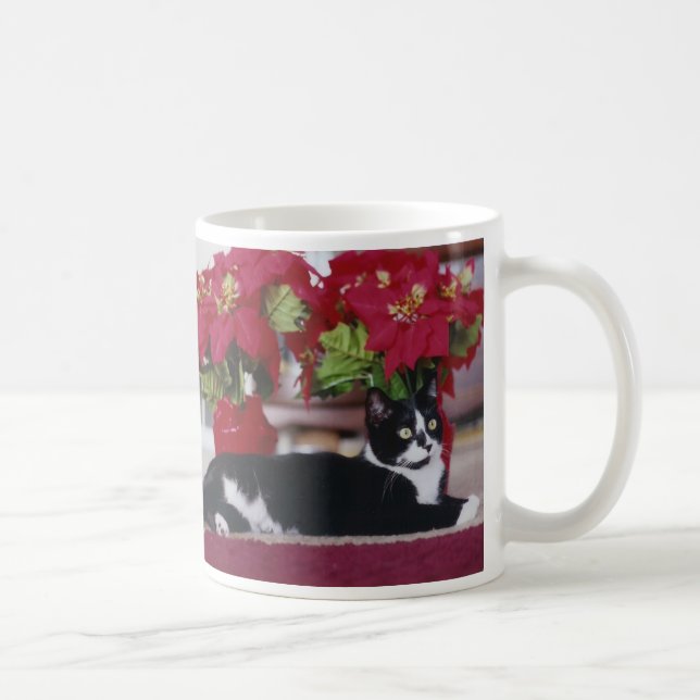 Taza del gato del navidad (Derecha)